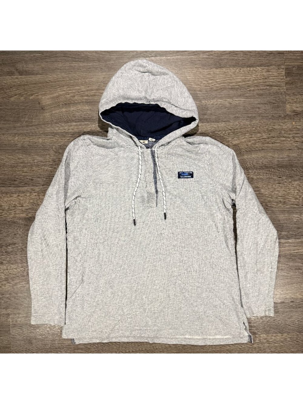 L.L. Bean Women's Soft Cotton Rugby Hoodie - Grey
